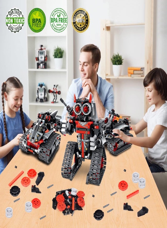 VINTOP 3-in-1 STEM Remote & APP Controlled Coding Robot Building Kit for Boys 6-12, 419 Pcs RC Robot/Tank/Car Educational Building Blocks Toy, Science Learning & Engineering Gift for Kids - Image 3